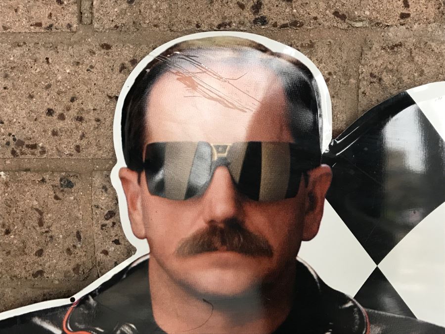 Vintage 1999 Annheuser Busch Beer NASCAR Dale Earnhardt Official Bar Metal Litho Advertising Sign 2'7' X 2'6' [Photo 9]