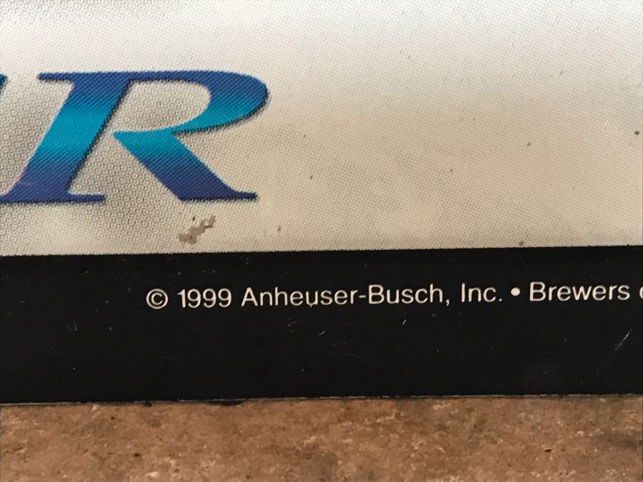 Vintage 1999 Annheuser Busch Beer NASCAR Dale Earnhardt Official Bar Metal Litho Advertising Sign 2'7' X 2'6' [Photo 8]