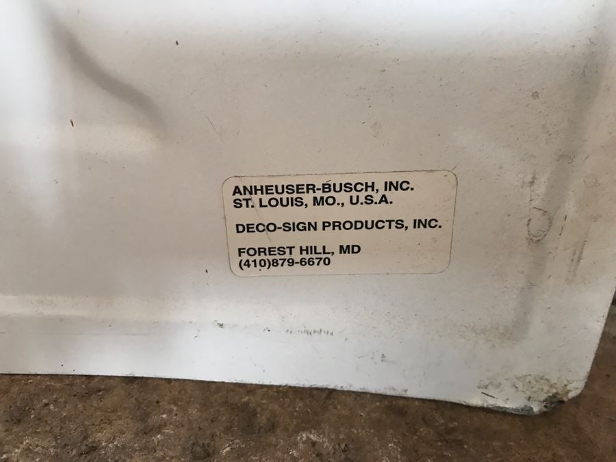 Vintage 1999 Annheuser Busch Beer NASCAR Dale Earnhardt Official Bar Metal Litho Advertising Sign 2'7' X 2'6' [Photo 13]