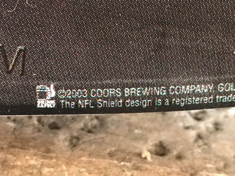 Vintage 2003 Coors Light Official Beer Sponsor NFL Football Official Bar Metal Litho Advertising Sign 2'10' X 1'7' [Photo 6]