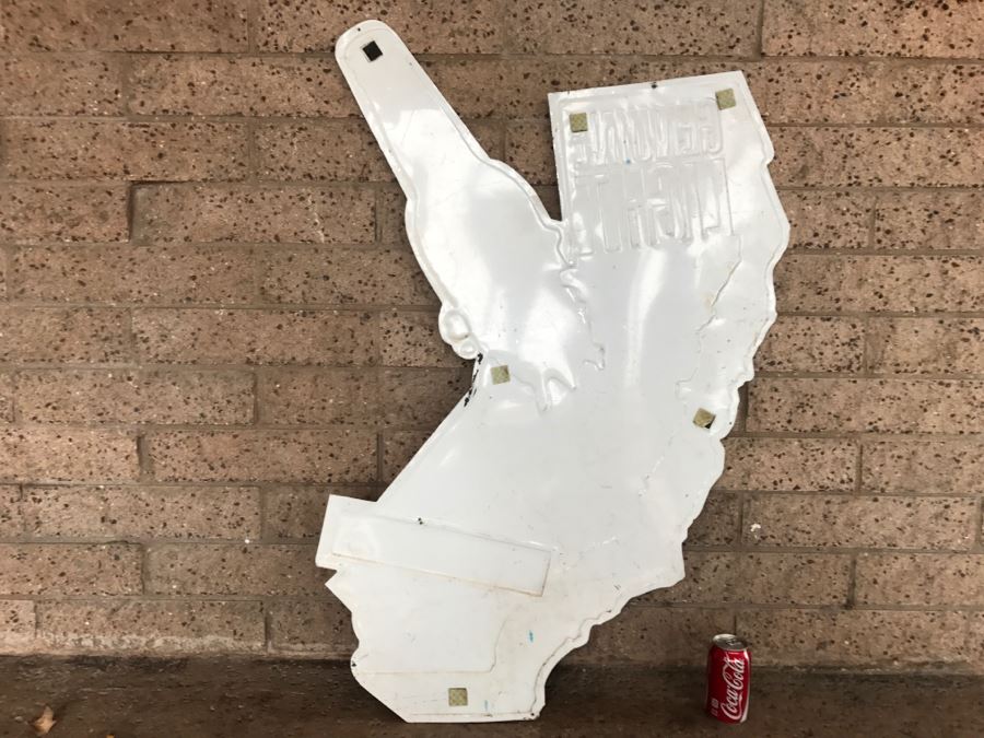 Vintage Miller Genuine Draft Light Big Draft Taste Official Bar Metal Litho Advertising Sign 3'6' X 3'6' [Photo 11]