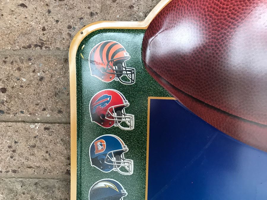 Vintage 1997 Miller Lite Super Bowl XXXI New Orleans, Louisiana Superdome Football Official Beer Sponsor NFL Football Official Bar Metal Litho Advertising Sign 2'6' X 3' [Photo 3]