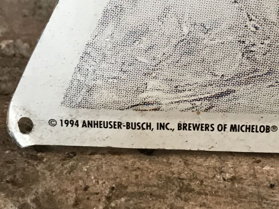 Vintage 1994 Michelob Beer PGA Tour Official Sponsor 19th Hole Some Days Are Better Than Others Official Bar Metal Litho Advertising Sign 2'9' X 1'6' [Photo 7]