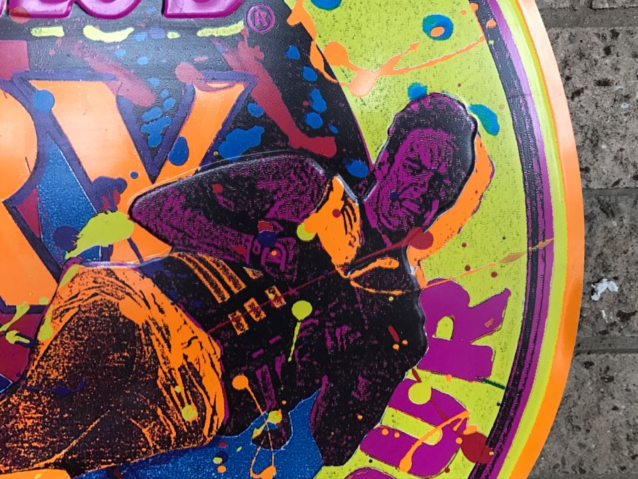 Vintage 1991 Michelob Dry Beer Water Ski Tour Official Bar Metal Litho Advertising Sign 2'5' X 2'1' [Photo 4]