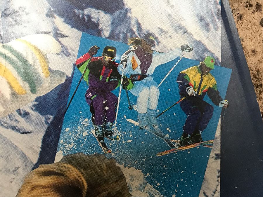 Vintage 1991 Bud Ski Team Budweiser Nothing Beats Skiing... Nothing Beats A Bud Beer Official Bar Metal Litho Advertising Sign 1'9' X 2'5' [Photo 10]