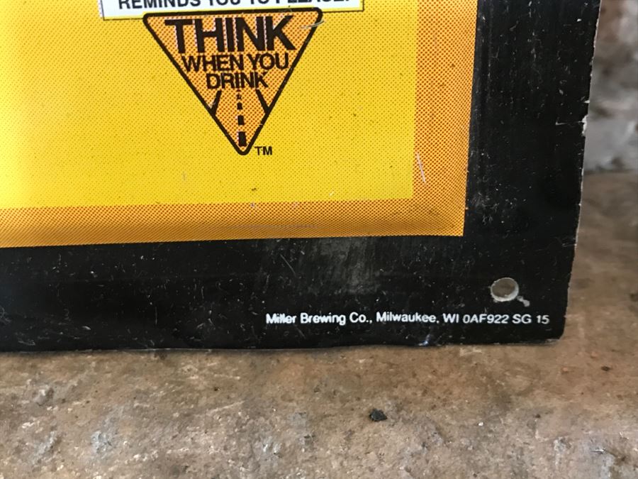 Vintage MGD Light Miller Genuine Draft Light Official Darting Center Beer Official Bar Metal Litho Advertising Sign 3'1' X 2'2' [Photo 7]