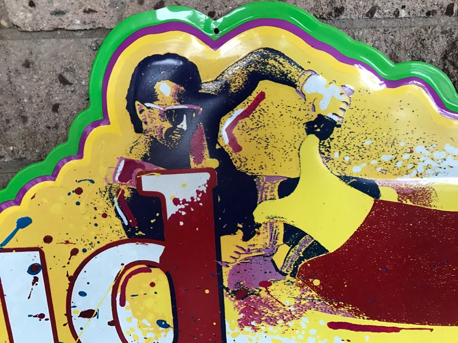 Vintage 1992 Bud Budweiser Beer Jet Ski Official Bar Metal Litho Advertising Sign 3' X 1'2' [Photo 5]