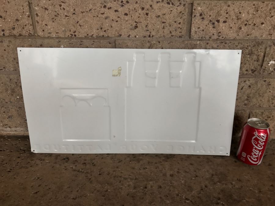 Vintage Corona Extra Beer Change Your Lattitude Official Bar Metal Litho Advertising Sign 2' X 1'1' [Photo 7]