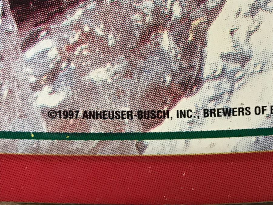 Vintage 1997 Budweiser King Of Beers Classic Longnecks Official Bar Metal Litho Advertising Sign 1'2.5' X 2'1' [Photo 6]