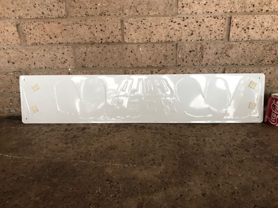 Vintage Miller Lite Cold Beer Official Bar Metal Litho Advertising Sign 3'4.5' X 9' [Photo 7]