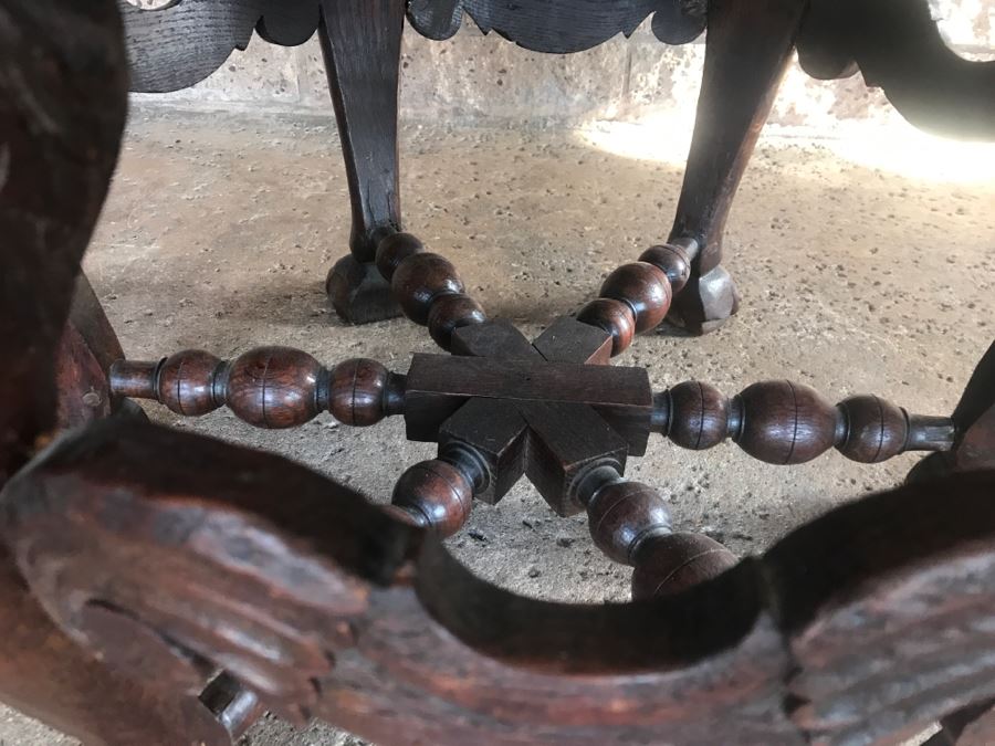 Dutch Colonial Burgermeister Chair Cane Seat - Seat Rotates 360Deg - Estimate $800-$1,200 [Photo 10]