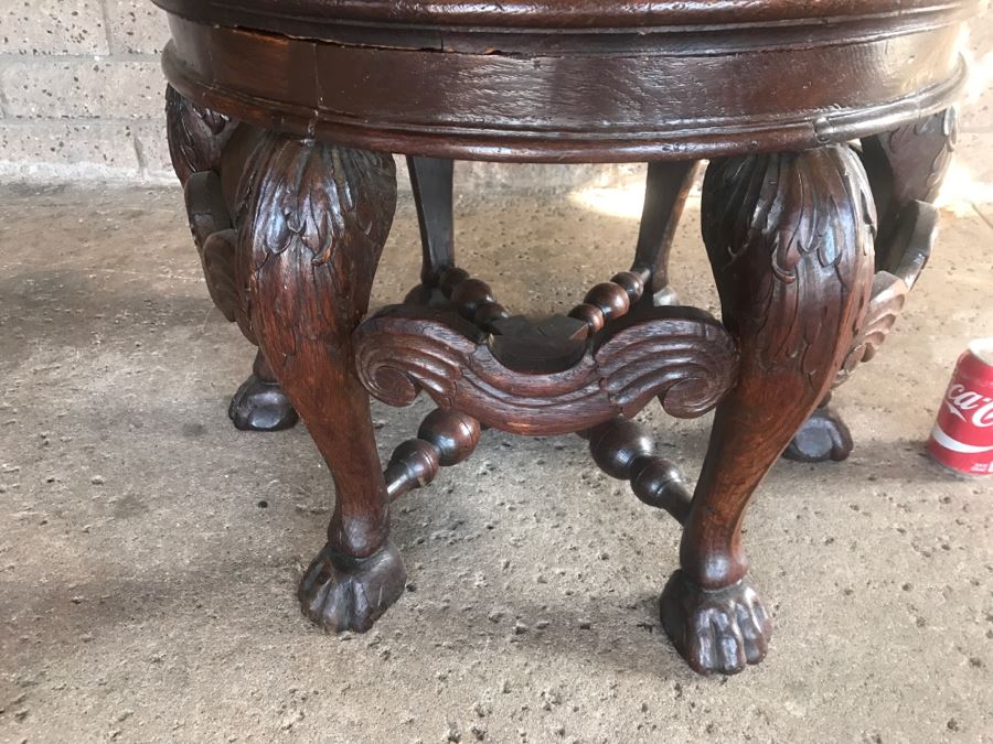 Dutch Colonial Burgermeister Chair Cane Seat - Seat Rotates 360Deg - Estimate $800-$1,200 [Photo 6]