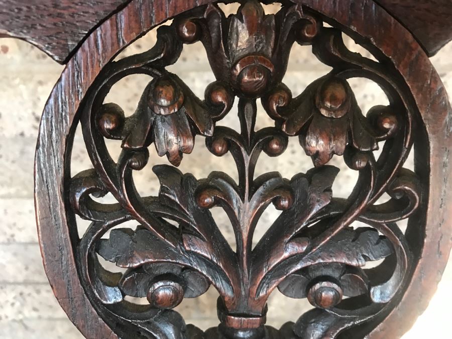 Dutch Colonial Burgermeister Chair Cane Seat - Seat Rotates 360Deg - Estimate $800-$1,200 [Photo 14]