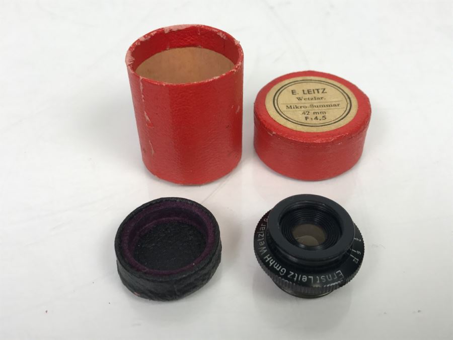 Ernst Leitz Wetzlar Mikro-Summar 42mm F:4,5 Lens With Box [Photo 4]