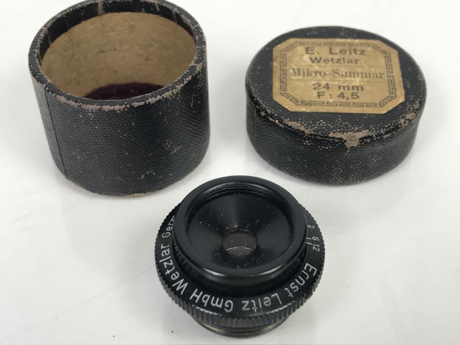 Ernst Leitz Wetzlar Mikro-Summar 24mm F:4,5 Lens With Box