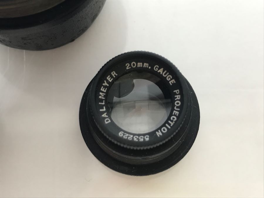 Set Of (3) Dallmeyer 20mm 1.5' 3' Gauge Projection Lenses [Photo 5]
