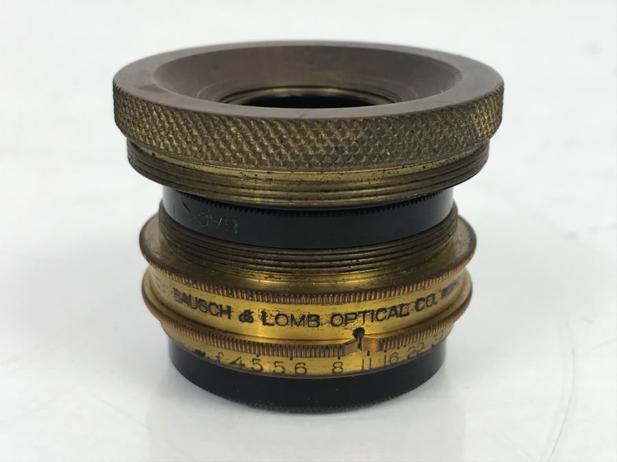 Antique Bausch & Lomb Optical Co Brass Lens Zeiss Tessar Series 1c 72mm Patented 1903 [Photo 2]