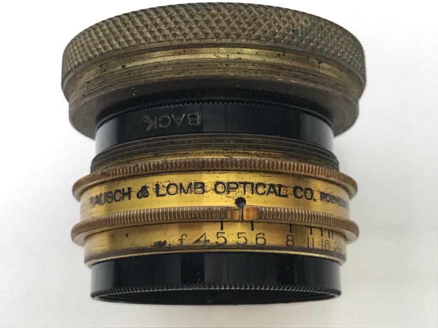 Antique Bausch & Lomb Optical Co Brass Lens Zeiss Tessar Series 1c 72mm Patented 1903 [Photo 6]