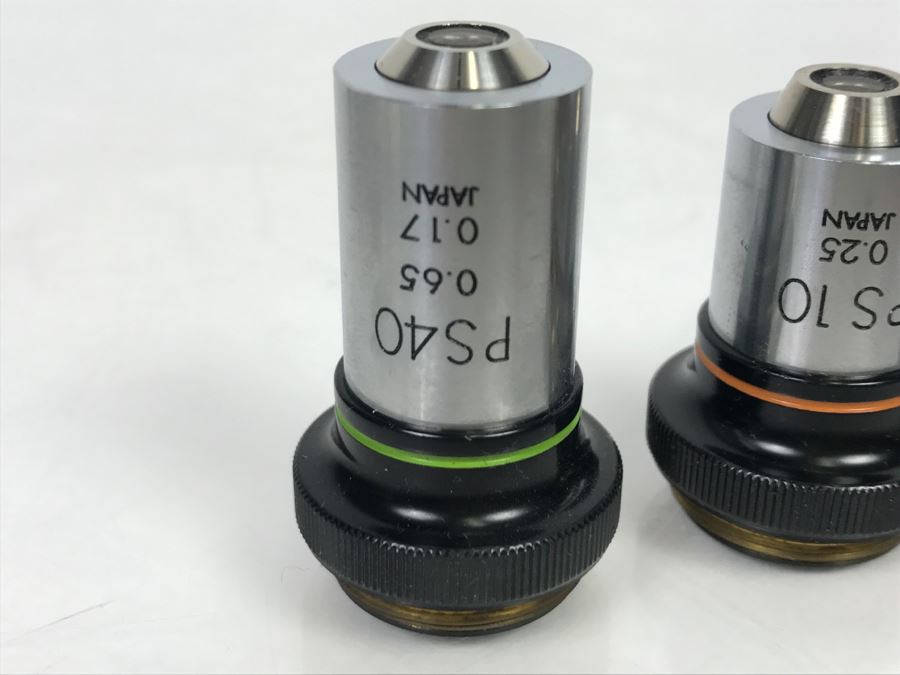 (7) Vintage Microscope Objective Lenses Including Brass Antique Ernst Leitz Wetzlar Lenses, Baush & Lomb, Seibert And Olympus Tokyo [Photo 15]