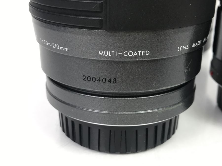 Pair Of SIGMA Camera Lenses SIGMA ZOOM AF-APO 70-210mm And SIGMA AF Super Wide Macro Lens [Photo 6]