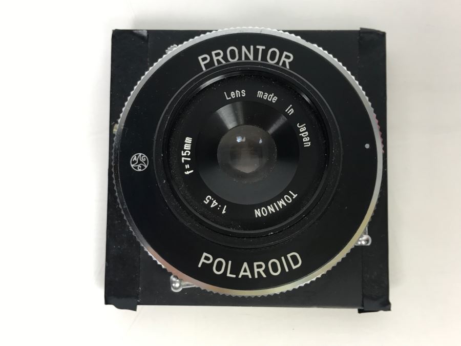 Polaroid PRONTOR Tominon Camera Lens f75mm 1:4.5 Japan [Photo 1]
