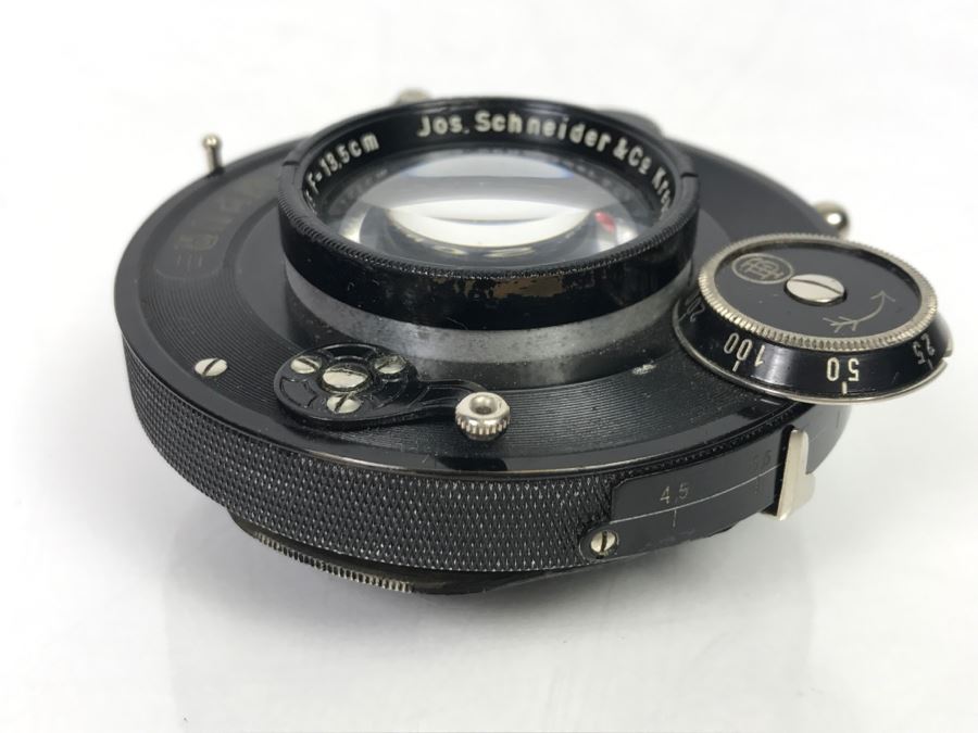 Antique COMPUR Jos. Schneider & Co Kreuznach Xenar Lens f:4.5 13.5cm Note Lens Has Some Cloudy Areas [Photo 10]
