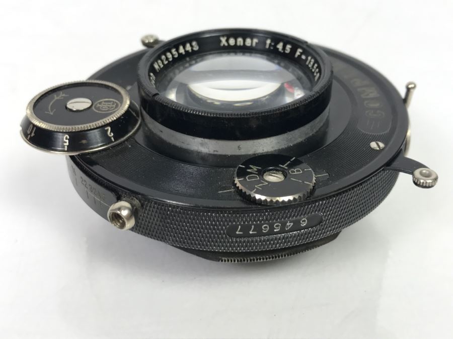 Antique COMPUR Jos. Schneider & Co Kreuznach Xenar Lens f:4.5 13.5cm Note Lens Has Some Cloudy Areas [Photo 7]