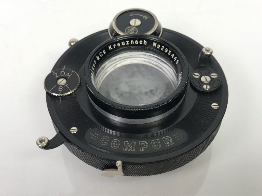 Antique COMPUR Jos. Schneider & Co Kreuznach Xenar Lens f:4.5 13.5cm Note Lens Has Some Cloudy Areas [Photo 1]