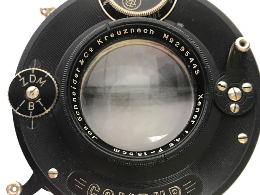 Antique COMPUR Jos. Schneider & Co Kreuznach Xenar Lens f:4.5 13.5cm Note Lens Has Some Cloudy Areas [Photo 4]