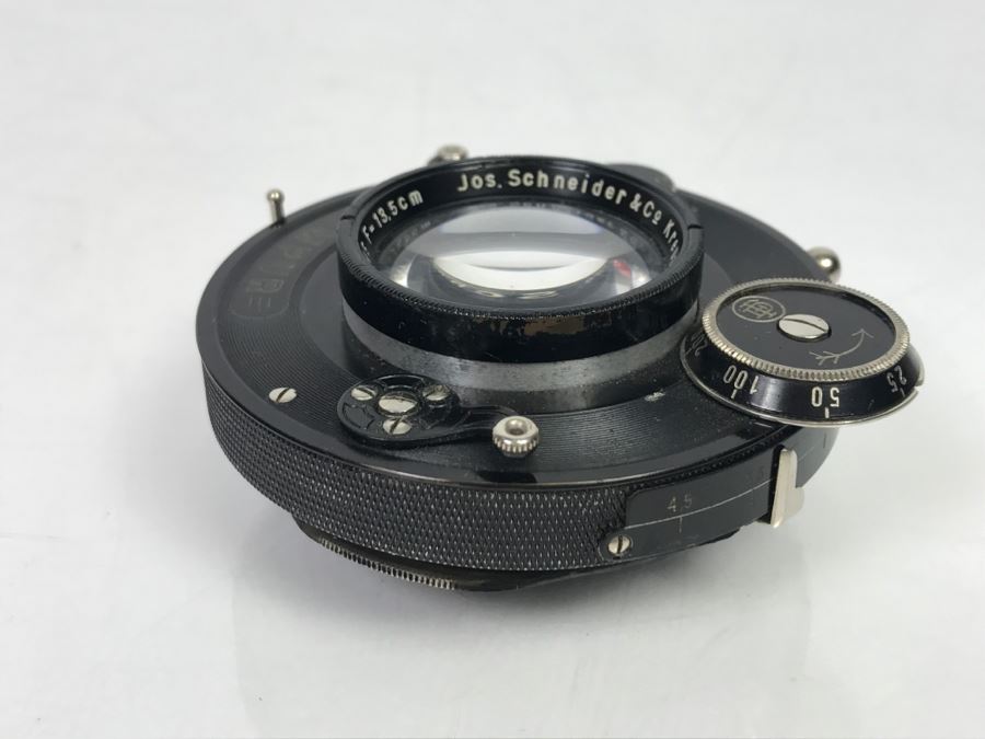 Antique COMPUR Jos. Schneider & Co Kreuznach Xenar Lens f:4.5 13.5cm Note Lens Has Some Cloudy Areas [Photo 11]