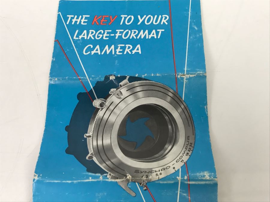 Vintage Pamphlet 'The Key To Your Large-Format Camera' Compound Compur Synchro-Compur [Photo 2]