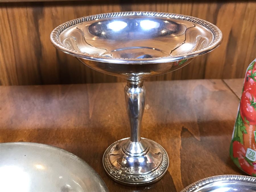 Set Of (4) Sterling Silver Weighted Footed Bowls [Photo 6]