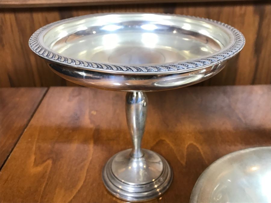 Set Of (4) Sterling Silver Weighted Footed Bowls [Photo 4]