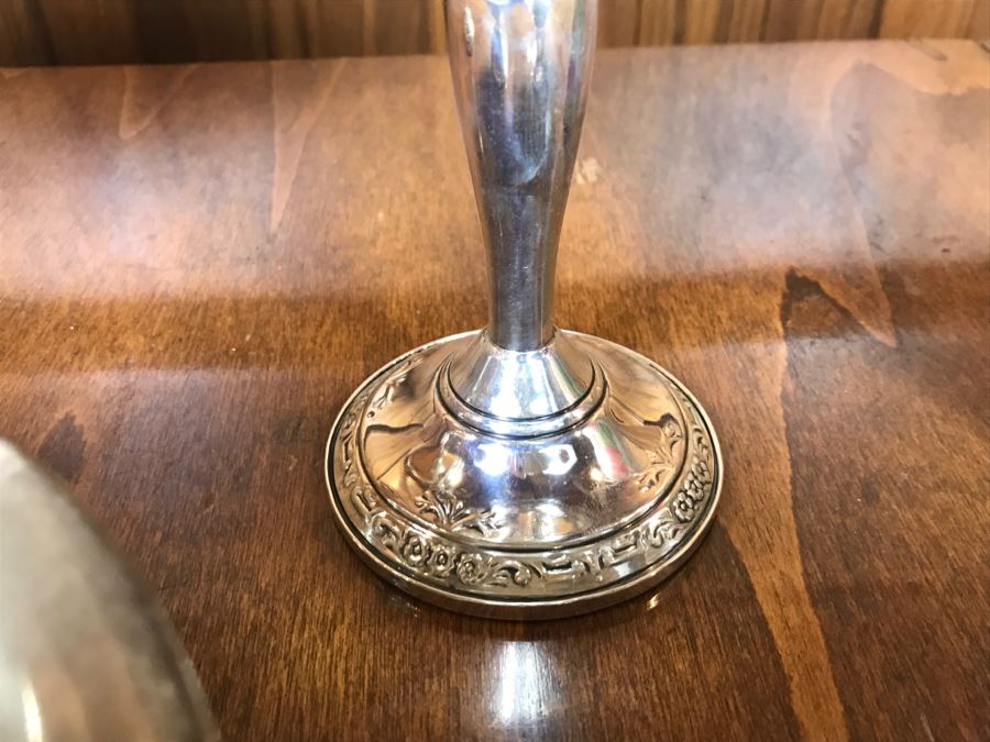 Set Of (4) Sterling Silver Weighted Footed Bowls [Photo 7]