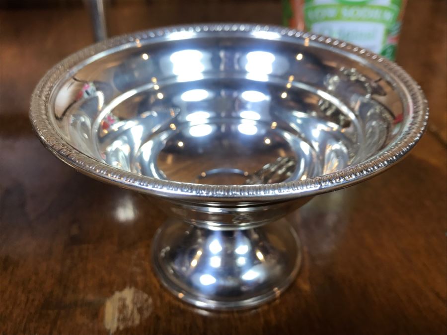 Set Of (4) Sterling Silver Weighted Footed Bowls [Photo 9]