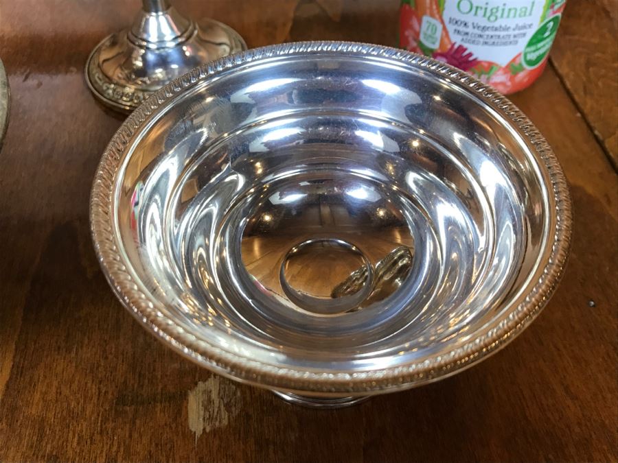 Set Of (4) Sterling Silver Weighted Footed Bowls [Photo 10]