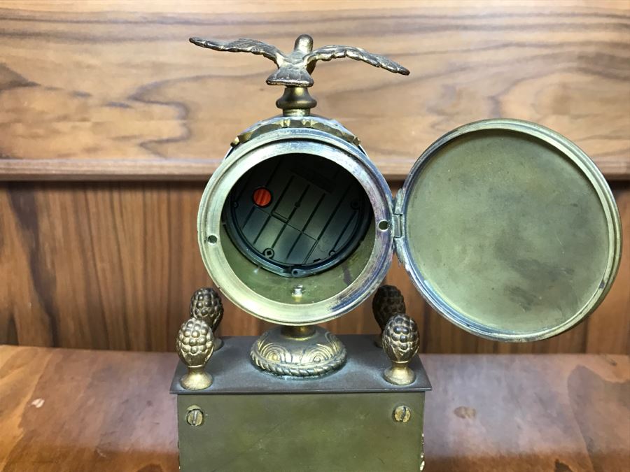 Old Brass Marble And Cloisonne Clock That Has Been Modernized To Battery Power [Photo 13]