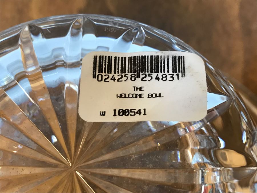 New Old Stock Waterford Crystal Bowl The Welcome Bowl 100541 1997 [Photo 10]