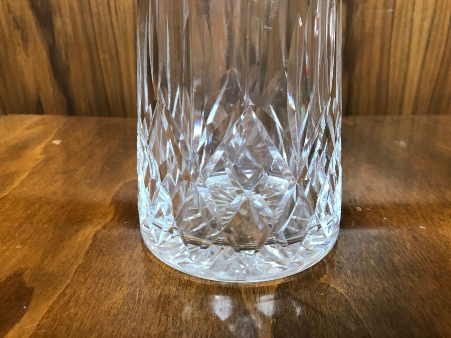 Crystal Decanter, Cut Crystal Ashtray And Pair Of Crystal Candle Holders [Photo 11]