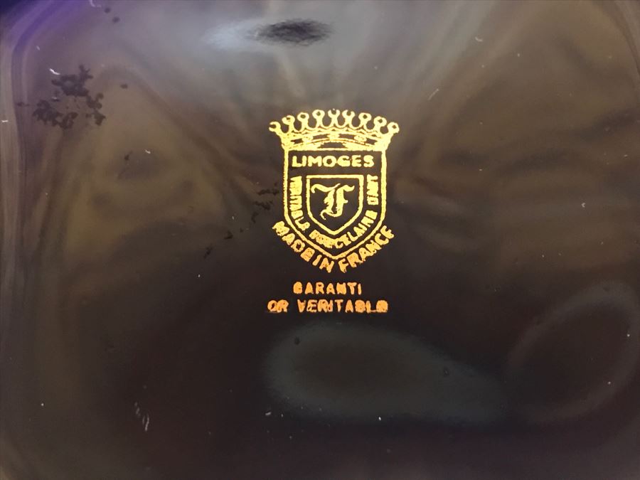 Limoges France Trinket Box Cobalt Blue And Gold [Photo 11]