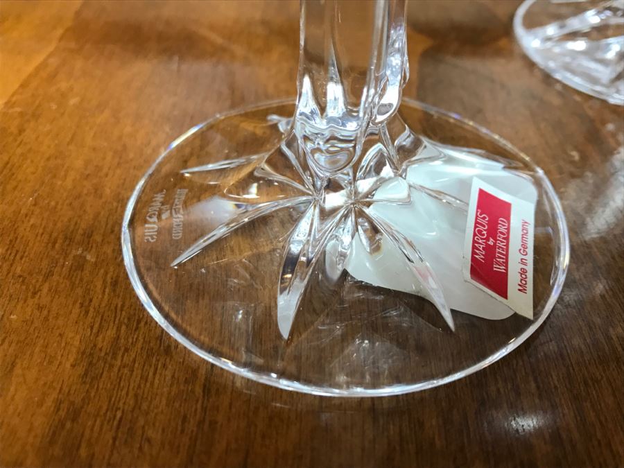 Marquis By Waterford Pair Of Merry Christmas 7' Candlesticks 135913 New Old Stock With Box [Photo 8]