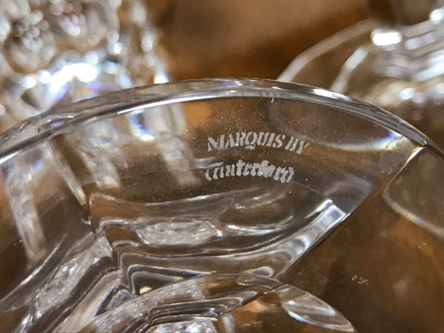 Pair Of Marquis By Waterford Crystal Candlesticks [Photo 6]