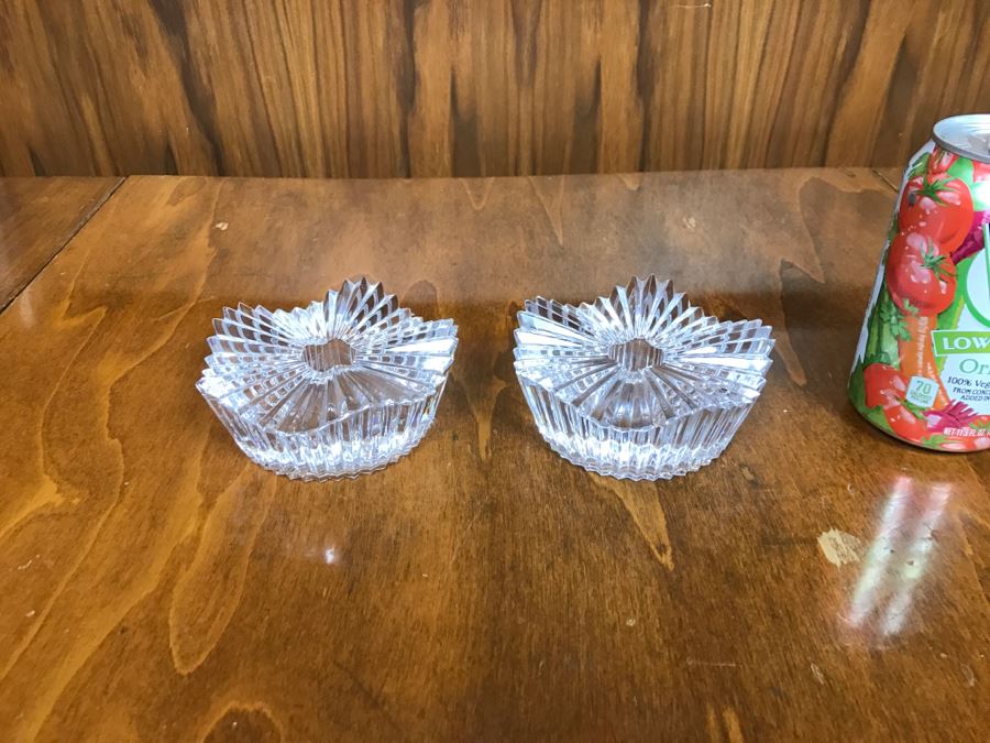 Pair Of Crystal Candleholders [Photo 2]