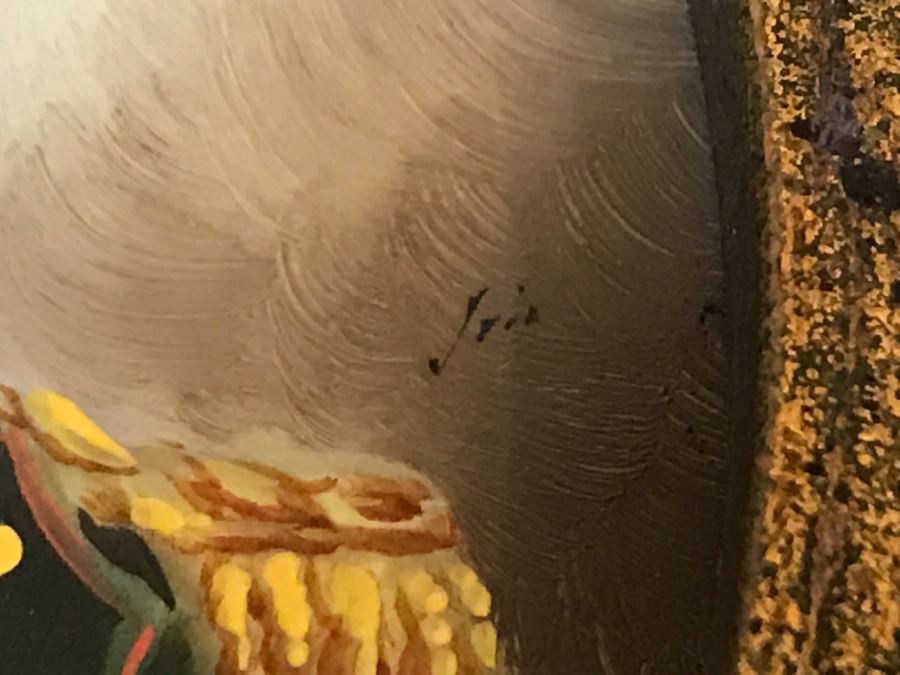 Pair Of Framed Original Portrait Paintings On Copper Signed [Photo 15]