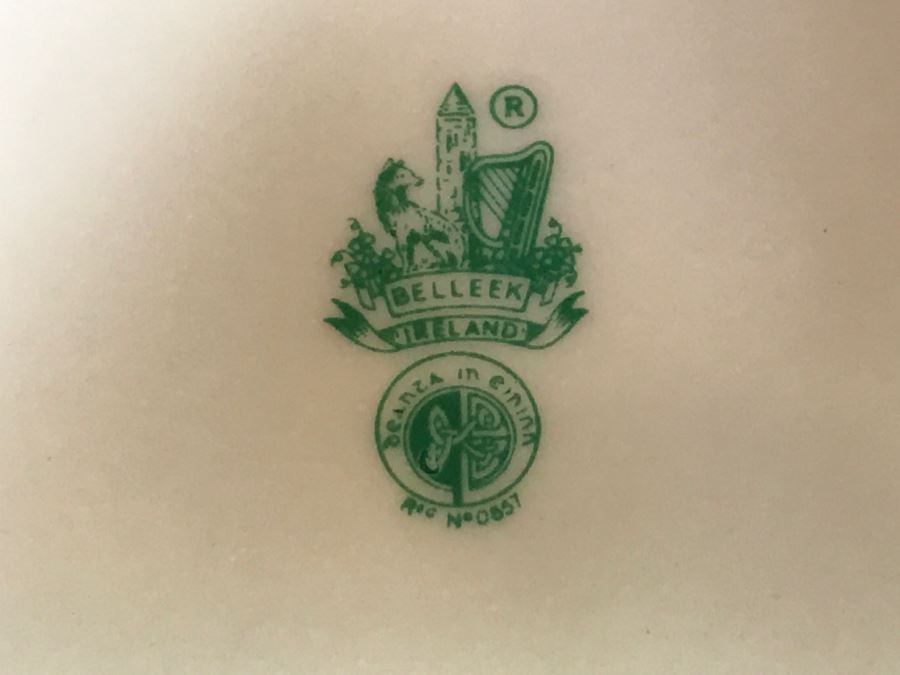 Belleek Handled Dish Ireland [Photo 7]