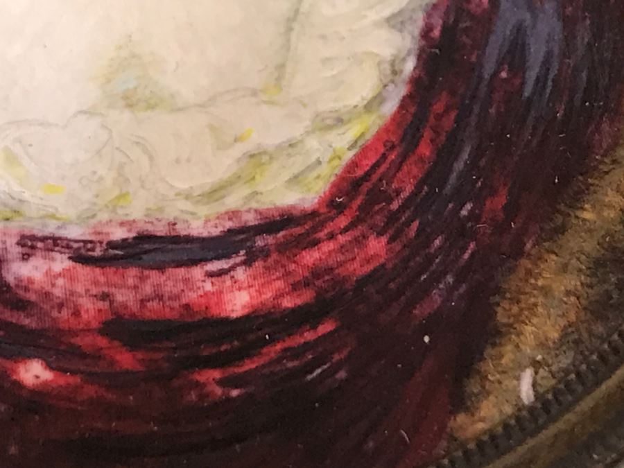 Vintage Miniature Portrait Painting Signed Buchner [Photo 12]