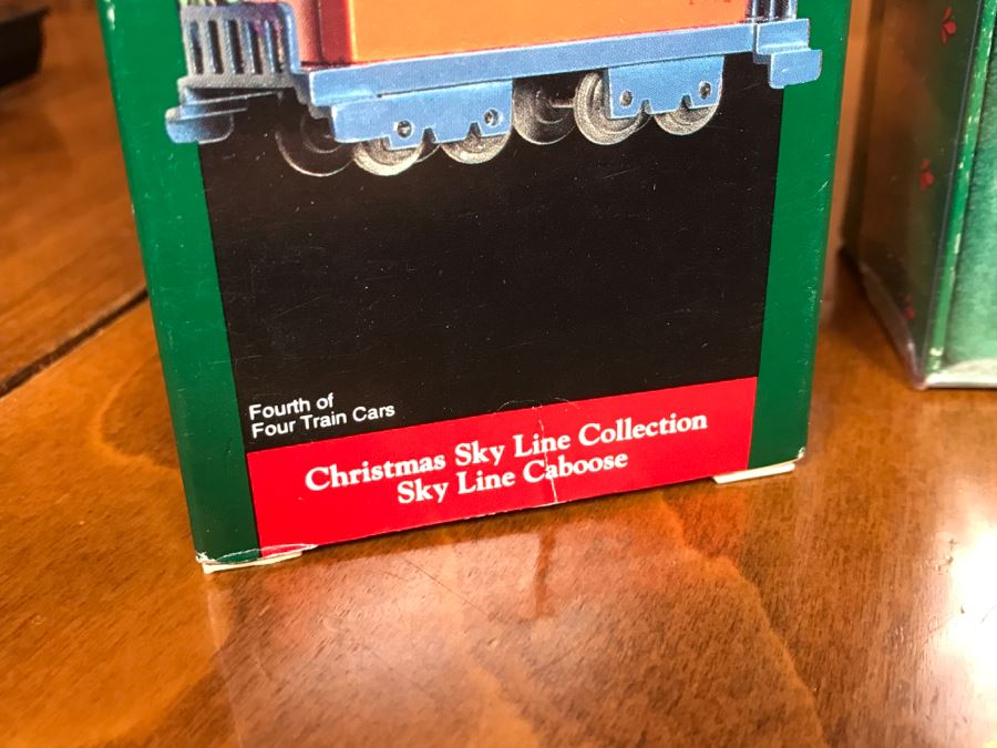 (5) Collector's Series Tin Locomotive Series Christmas Ornaments Hallmark Keepsake [Photo 8]