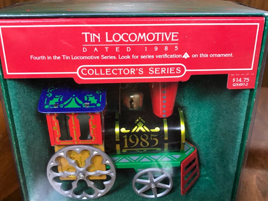 (5) Collector's Series Tin Locomotive Series Christmas Ornaments Hallmark Keepsake [Photo 10]