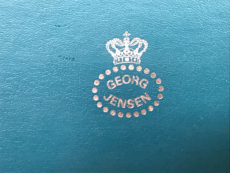 Georg Jensen Sterling Silver Spoon Set In Original Box Denmark 72g [Photo 3]