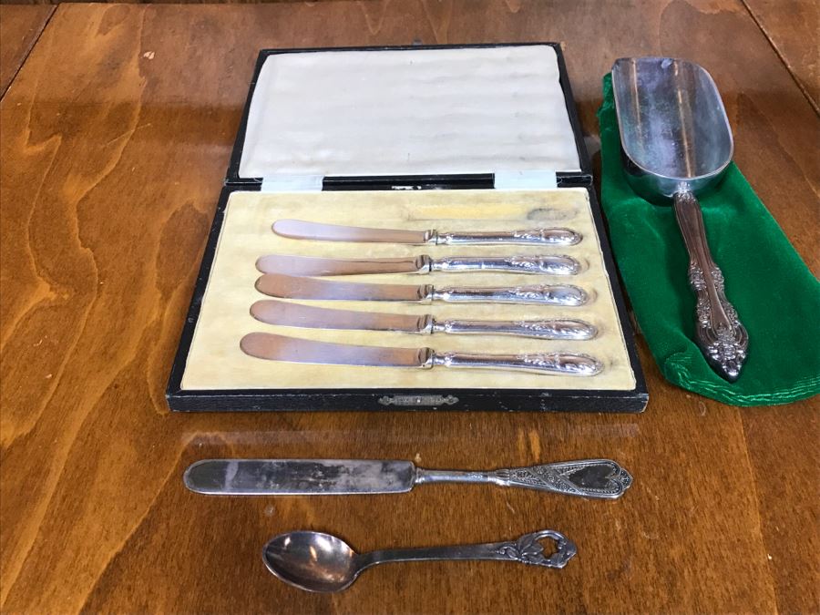 Collection Of Various Silverplate Flatware And Serving Items [Photo 1]